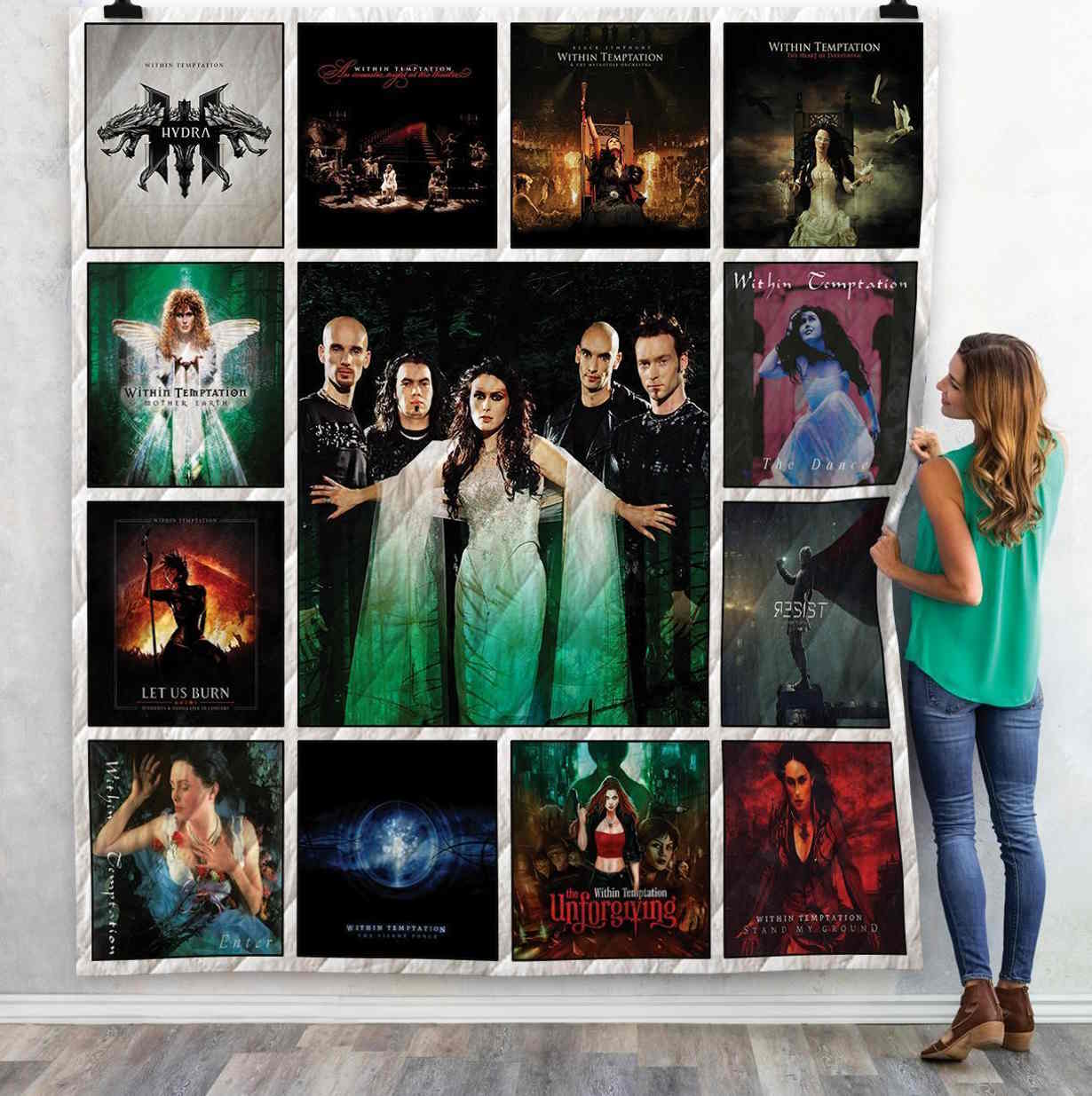 Within Temptation Albums 3D Quilt Blanket