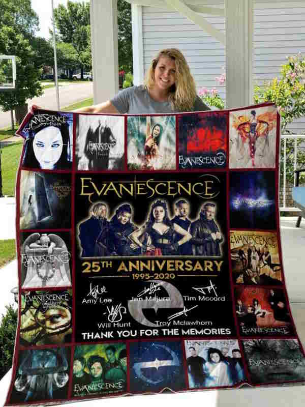 Years Of Evanescence 25Th Anniversary Quilt Blanket