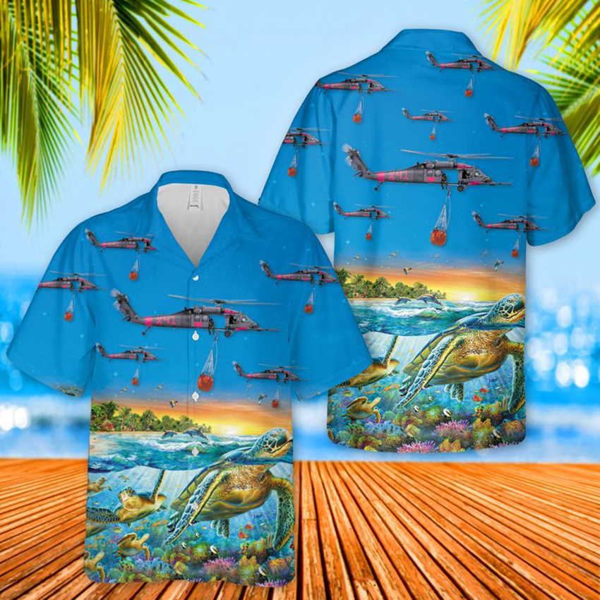 129th Rescue Wing HH 60G Pave Hawk Summer Hawaiian Shirt