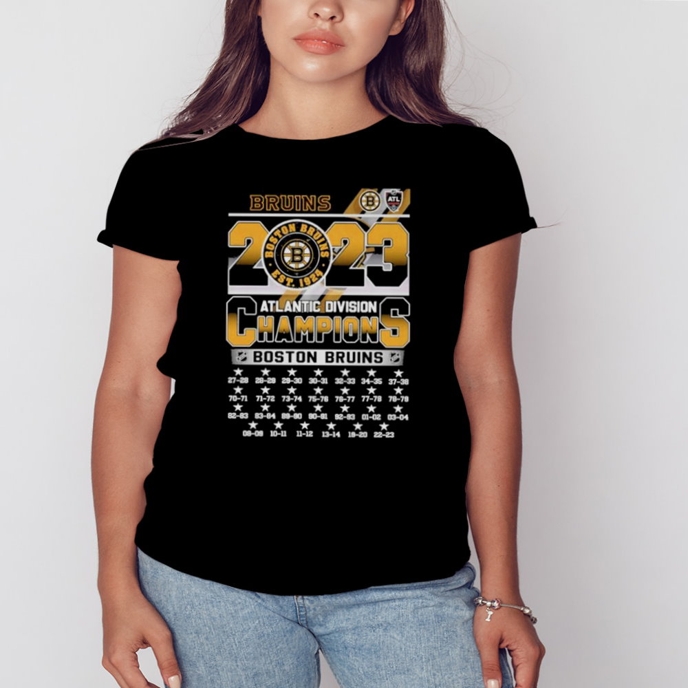 27x Boston Bruins 2023 Atlantic Division Champions Shirt