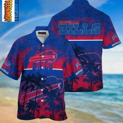 Buffalo Bills Palm Hawaiian Shirt