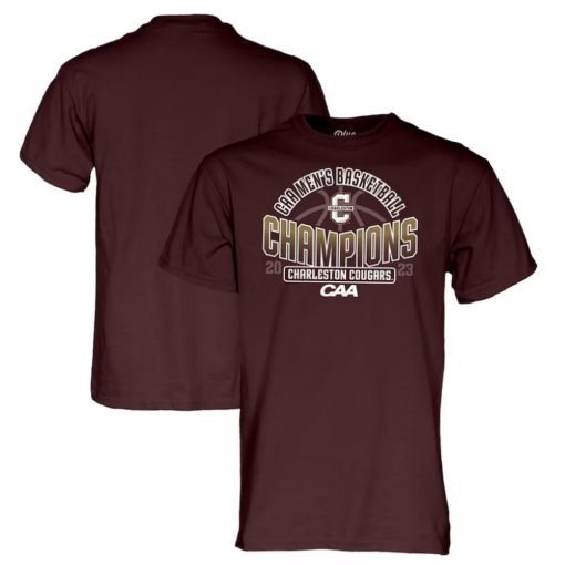 Charleston Cougars 2023 CAA Men’s Basketball Conference Tournament Champions Locker Room T-Shirt