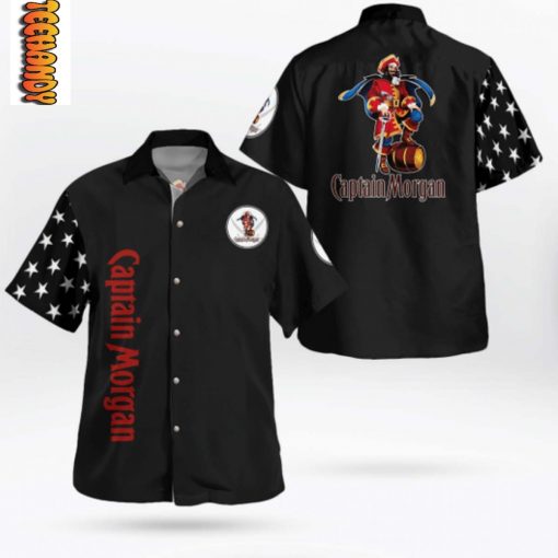 Captain Morgan Black Hawaiian Shirt