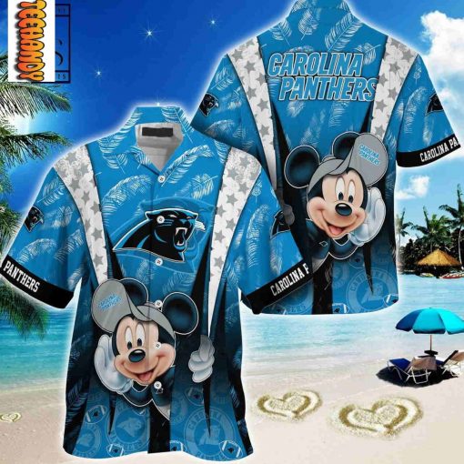 Carolina Panthers Mickey Mouse Hawaiian Shirt