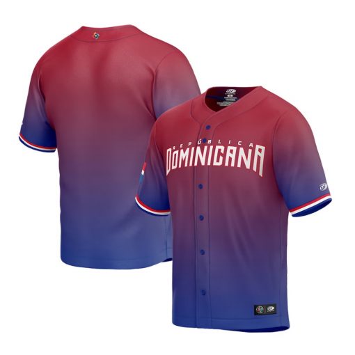 Dominican Republic Baseball Red 2023 World Baseball Classic Jersey