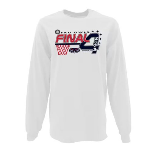 FAU Owls Women’s 2023 NCAA Men’s Basketball Tournament March Madness Final Four Long Sleeve T-Shirt