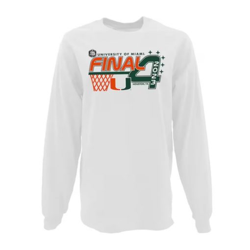 Miami Hurricanes Women’s 2023 NCAA Men’s Basketball Tournament March Madness Final Four Long Sleeve T-Shirt