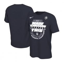 UConn Huskies 2023 NCAA Men’s Basketball Tournament March Madness Final Four Regional Champions Locker Room T-Shirt