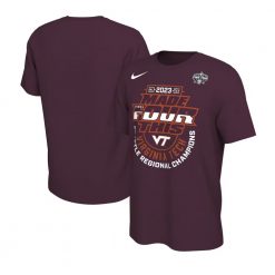 Virginia Tech Hokies 2023 NCAA Women’s Basketball Tournament March Madness Final Four Regional Champions Locker Room T-Shirt