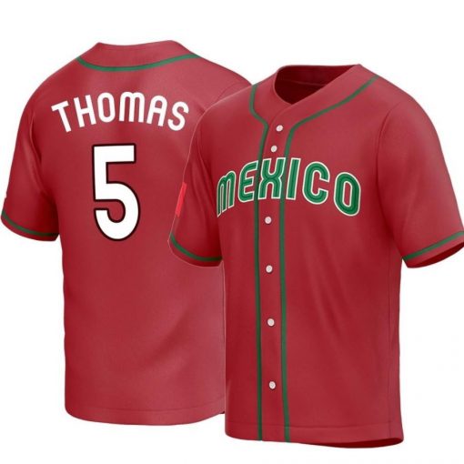 Youth Alek Thomas Mexico Baseball Replica Red 2023 World Baseball Classic Jersey