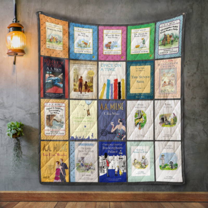 A. A. Milne Books 3D Customized Quilt Blanket