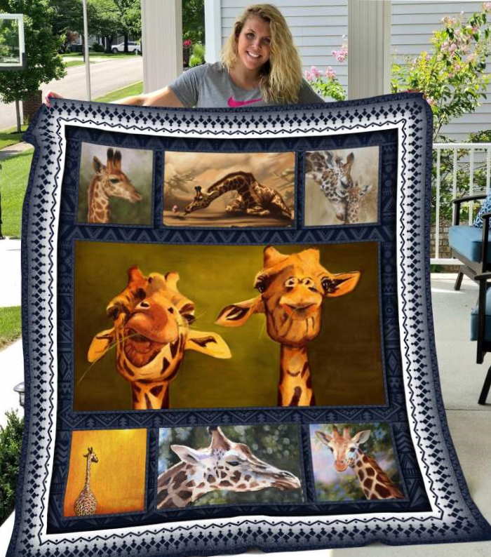 A36 Giraffe 3D Quilt Blanket