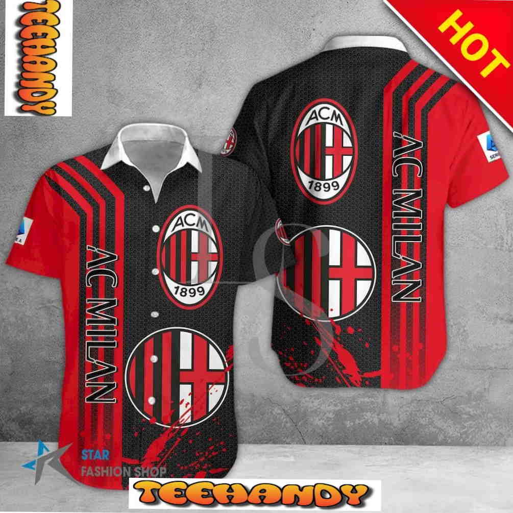 AC Milan Seria A Hawaiian Shirt