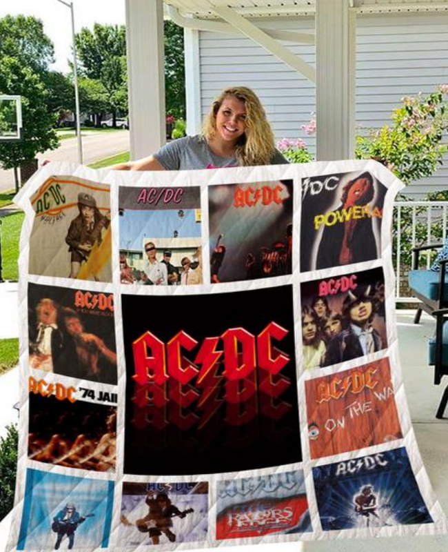 AcDc 3D Customized Quilt Blanket