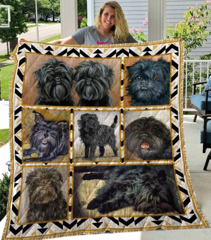 Affenpinscher 3D Customized Quilt Blanket