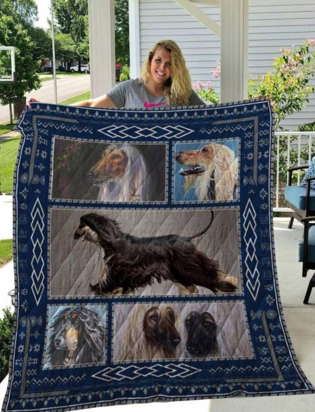 Afghan Hound 3D Customized Quilt Blanket