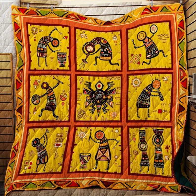 African Ethnic  Customize Quilt Blanket