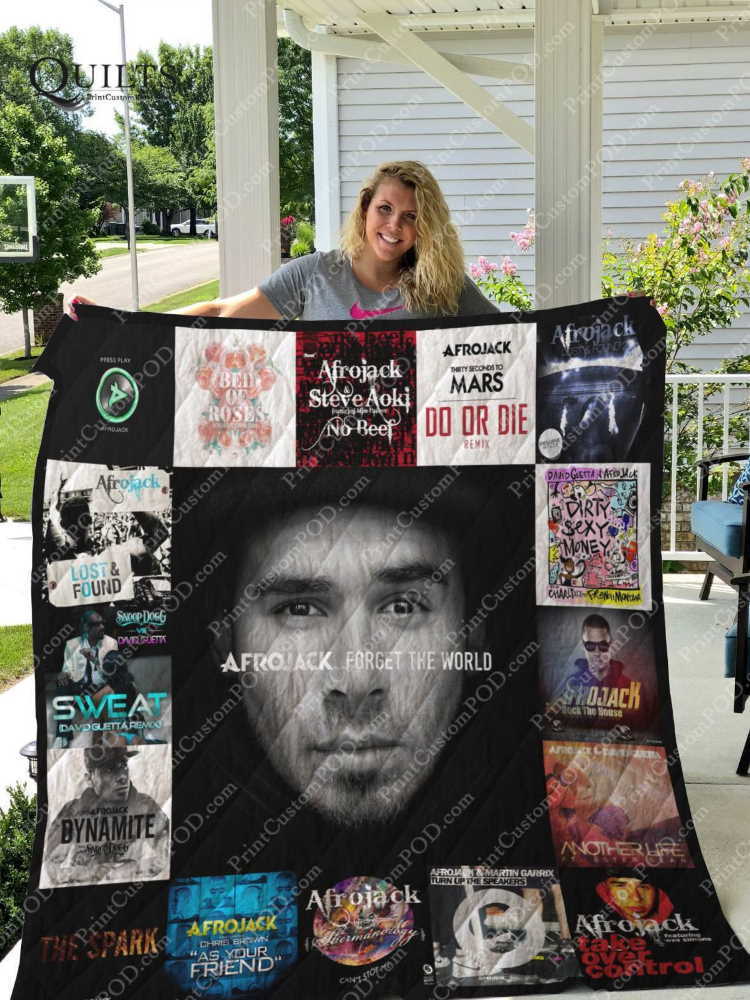 Afrojack Albums 3D Customized Quilt Blanket