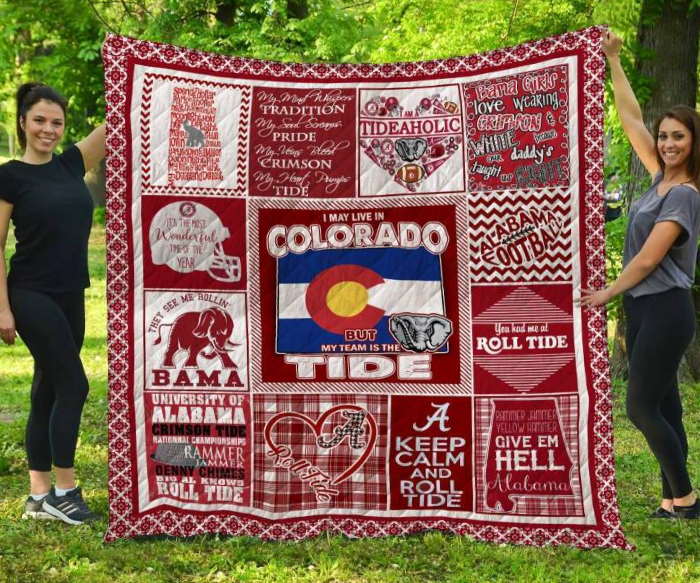 Alabama Crimson Tide Colorado Quilt Blanket