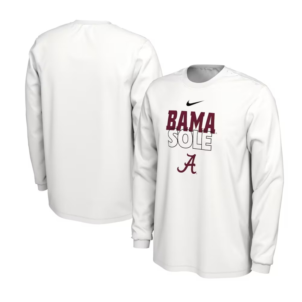 Alabama Crimson Tide Sole On Court Long Sleeve T-Shirt