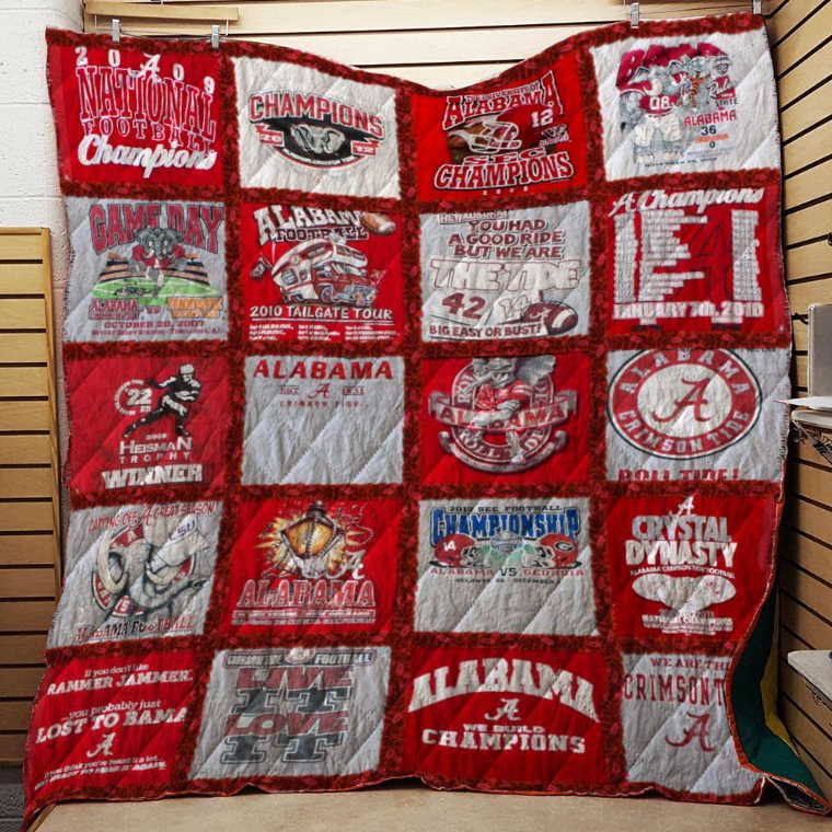 Alabama Crimson Tide Version 3D Customized Quilt Blanket