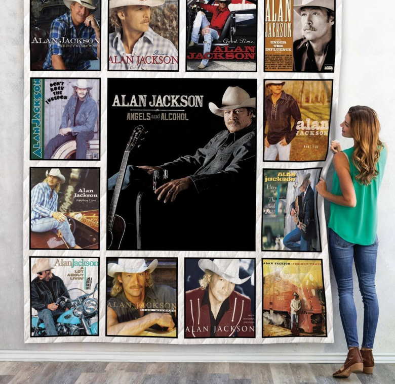 Alan Jackson Album Quilt Blanket