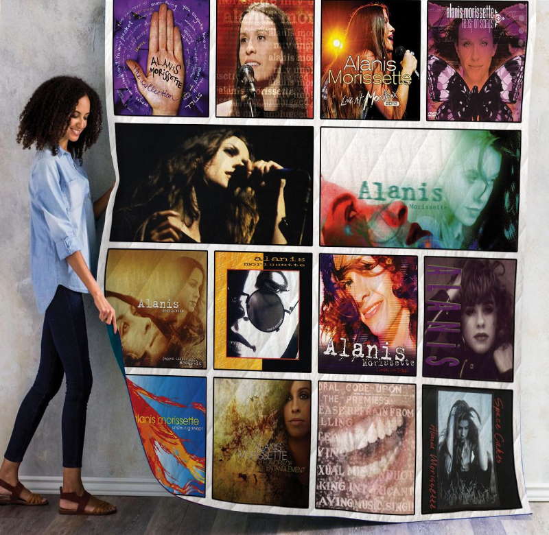 Alanis Morissette Albums Quilt Blanket