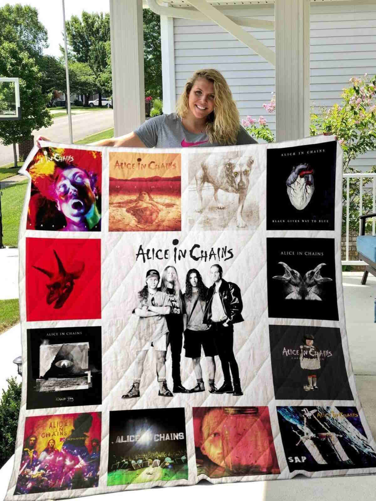 Alice In Chains Quilt Blanket