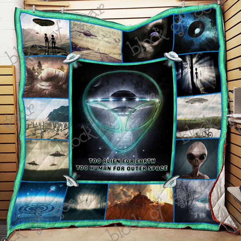 Alien 3D Quilt Blanket