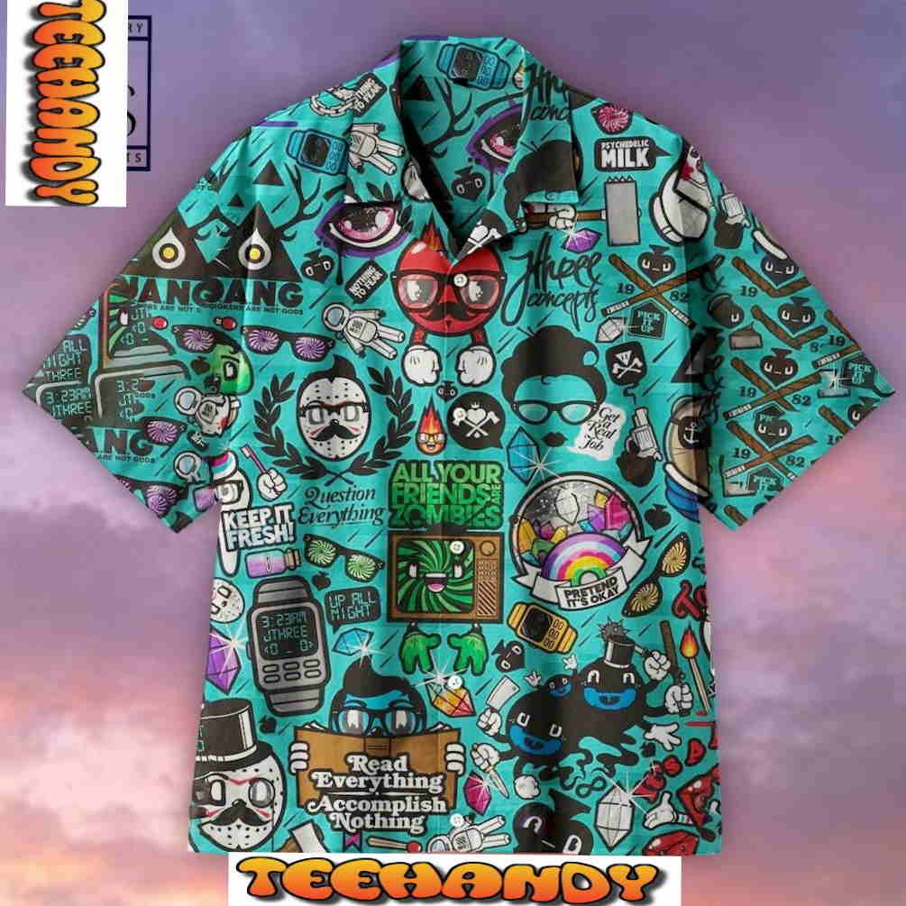 All Your Friends Are Zombies Hawaiian Shirt