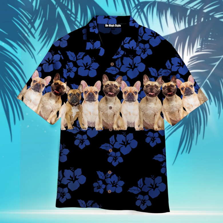 Aloha Shirt Awesome French Bulldog Dog Day Hawaiian Shirt