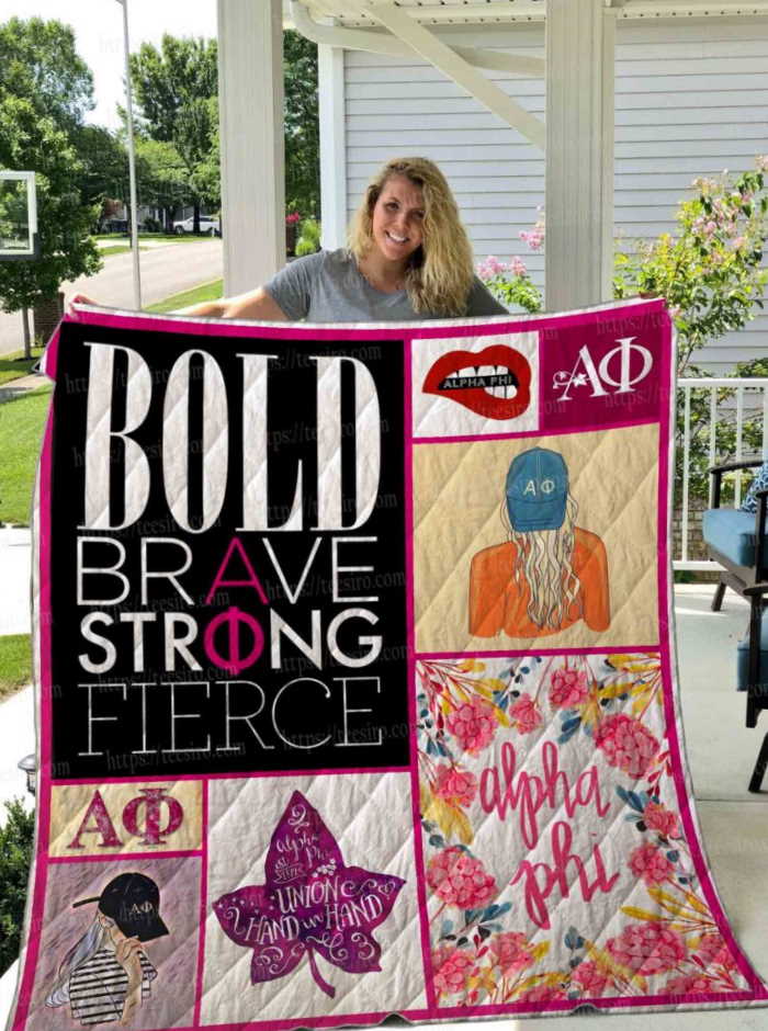 Alpha Phi 3D Quilt Blanket