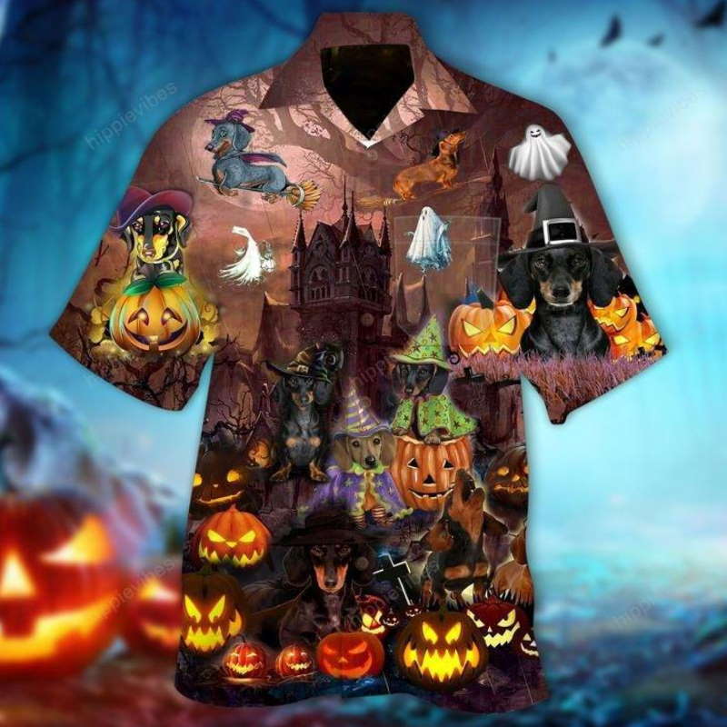 Amazing Dachshund Halloween Hawaiian Shirt