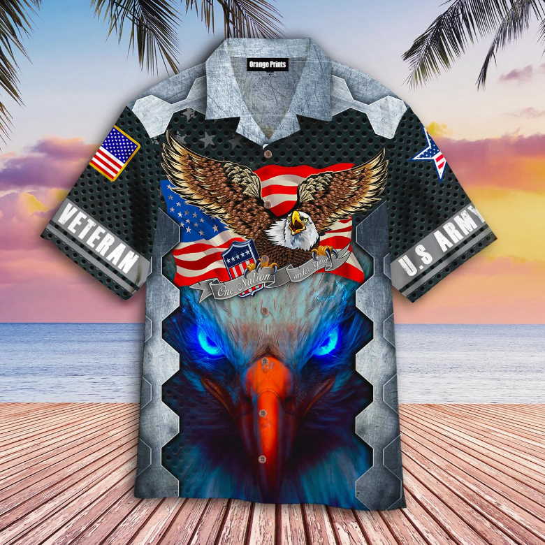 Amazing Patriot Eagle US Army Veteran Hawaiian Shirt