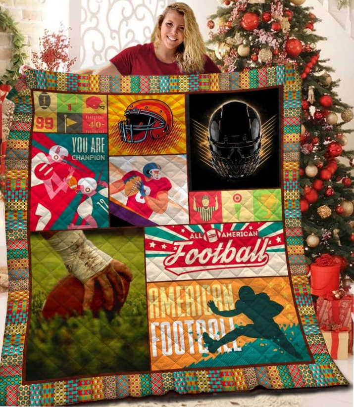 American Footballyou’Re Champion 3D Quilt Blanket