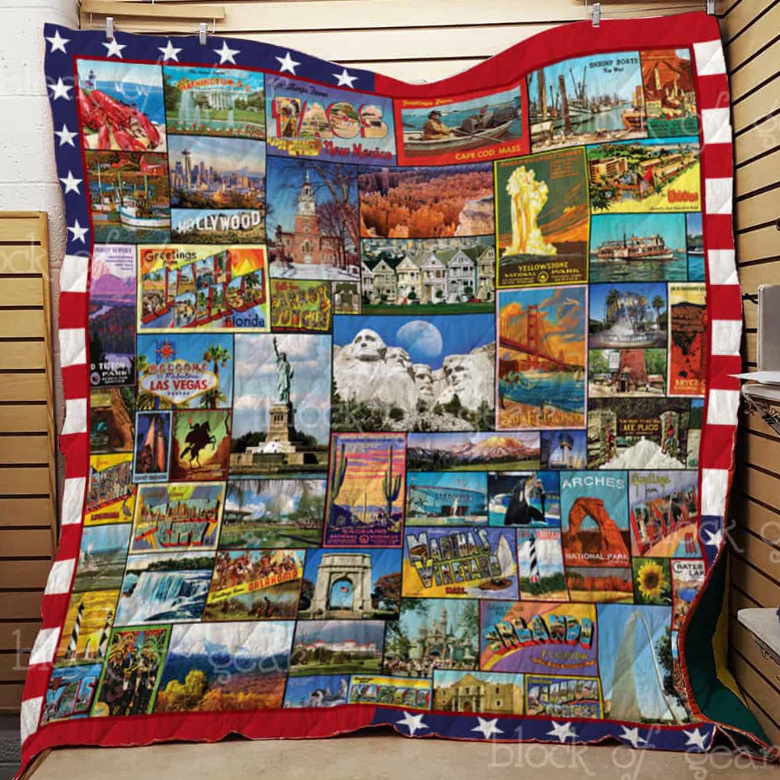 American Pride 3D Quilt Blanket