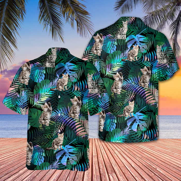 American Shorthair Cat Hawaii Family Hawaiian Shirt
