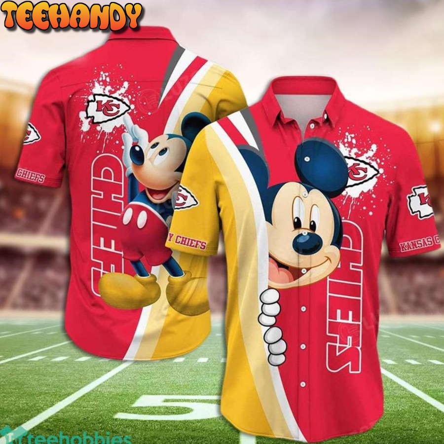 Andy Reid Hawaiian Shirt Kansas City Chiefs Mickey Hawaiian Shirt