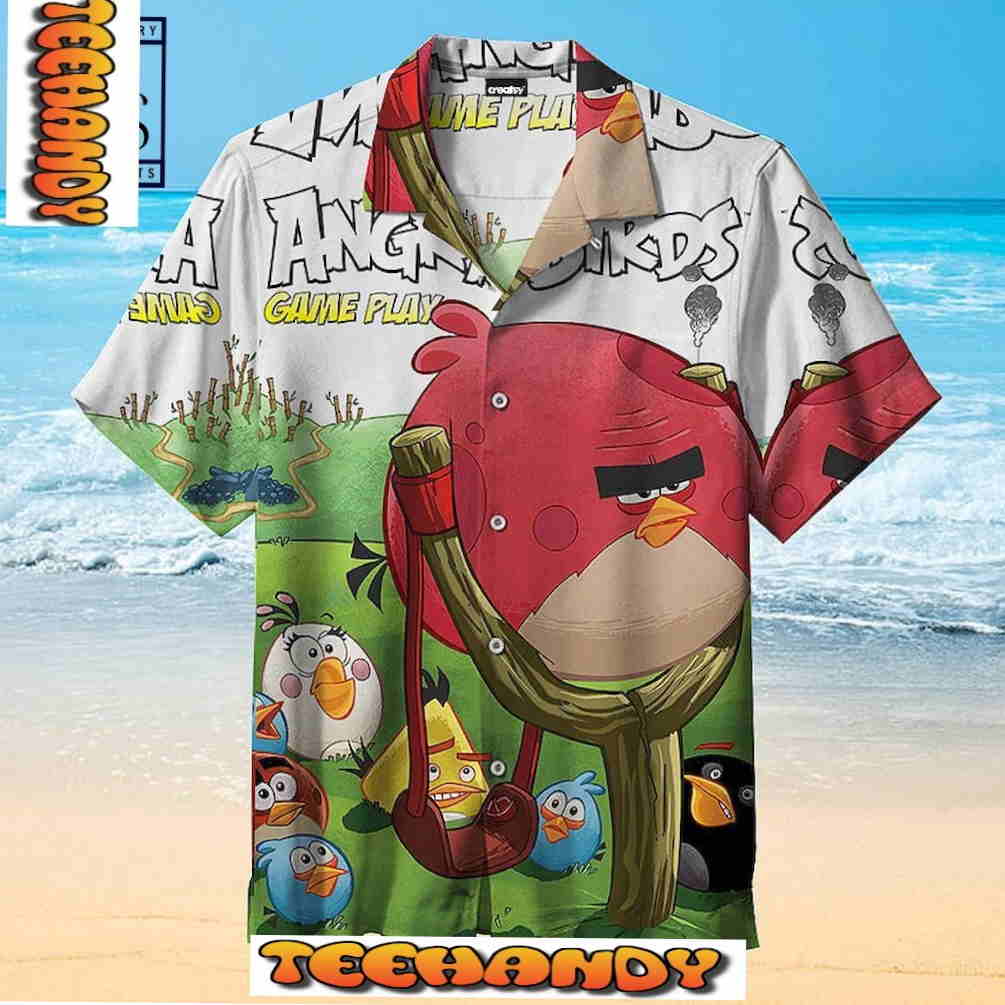 Angry Birds Game Play Hawaiian Shirt