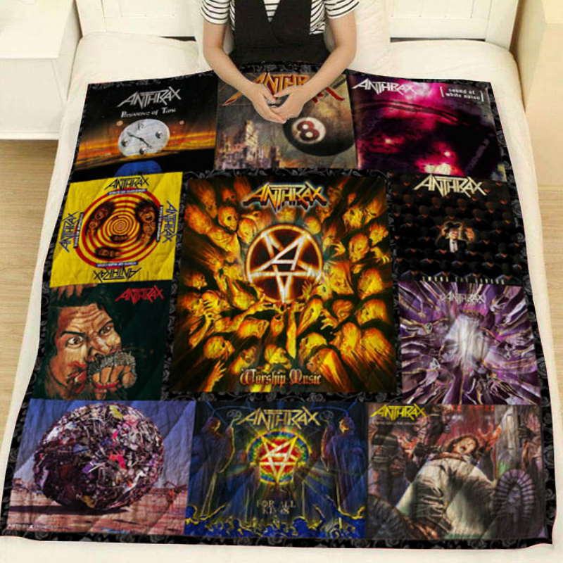 Anthrax Best Albums 3D Quilt Blanket