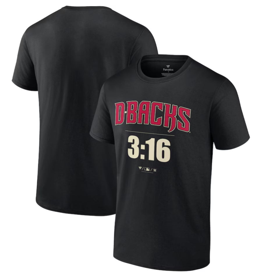 Arizona Diamondbacks Stone Cold Steve Austin Black 3:16 T-Shirt