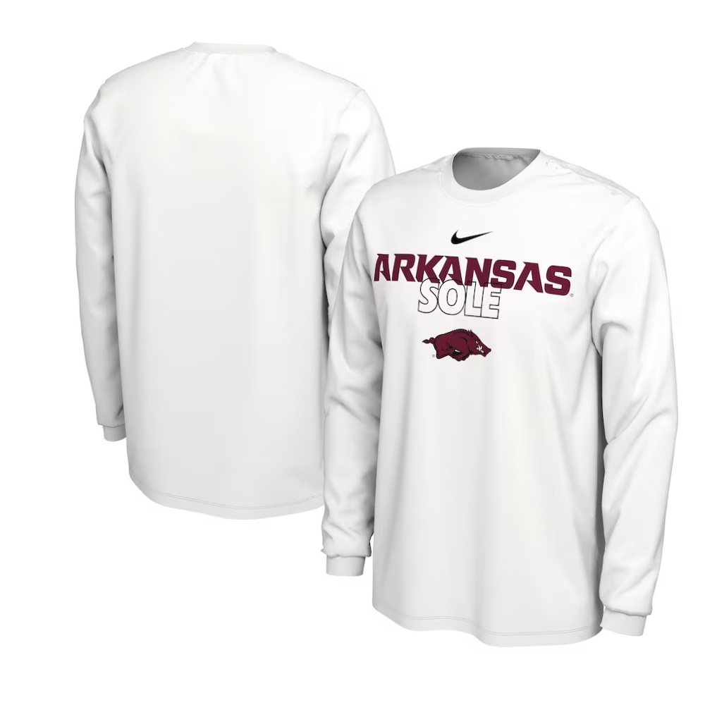 Arkansas Razorbacks Sole On Court Long Sleeve T-Shirt