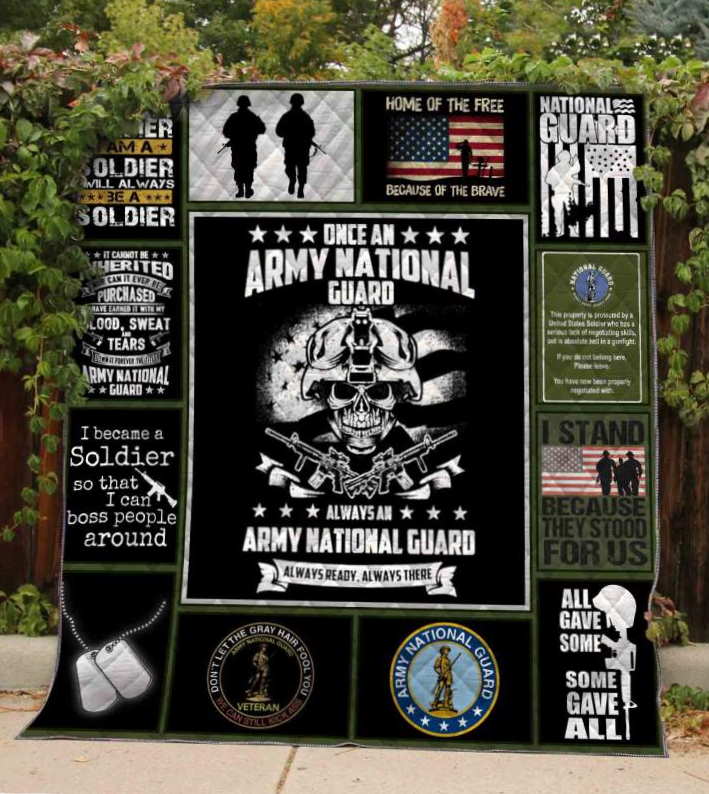 Army National Guard 3D Quilt Blanket