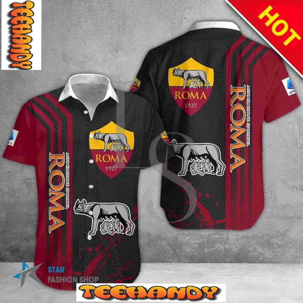 AS Roma Seria A Hawaiian Shirt