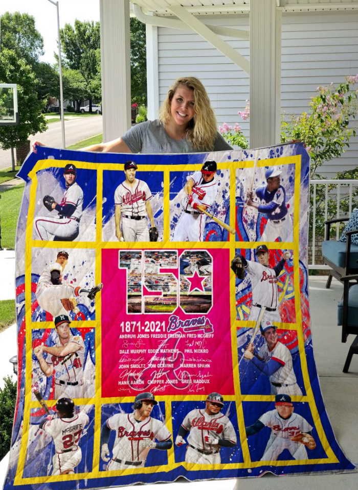 Atlanta Braves 3D Quilt Blanket