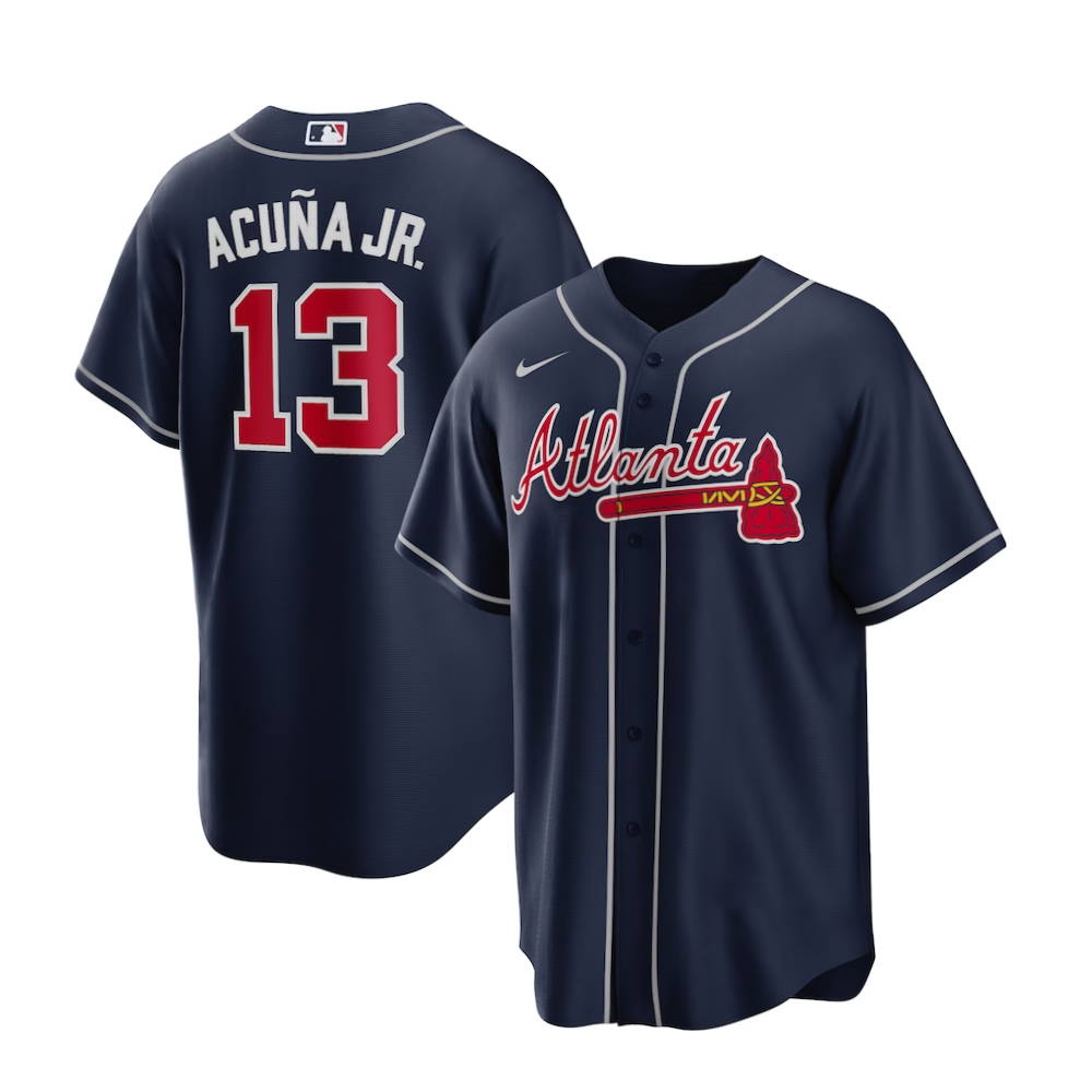 Ronald Acuna Jr. Atlanta Braves Nike Youth Name & Number T-Shirt - Navy