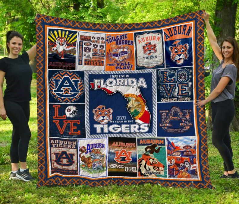 Auburn Tigers Florida 3D Customized Quilt Blanket