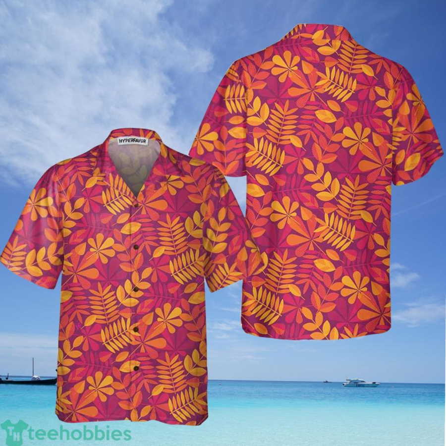 Autumn Leaves Seamless Pattern For Thanksgiving Hawaiian Shirt