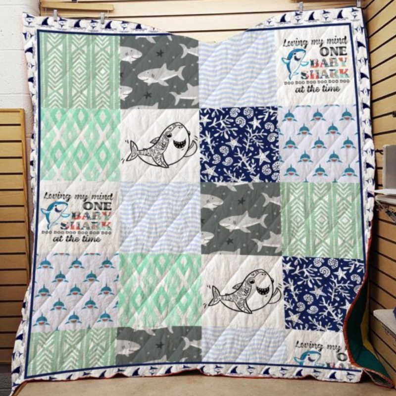 Baby Shark 3D Customized Quilt Blanket