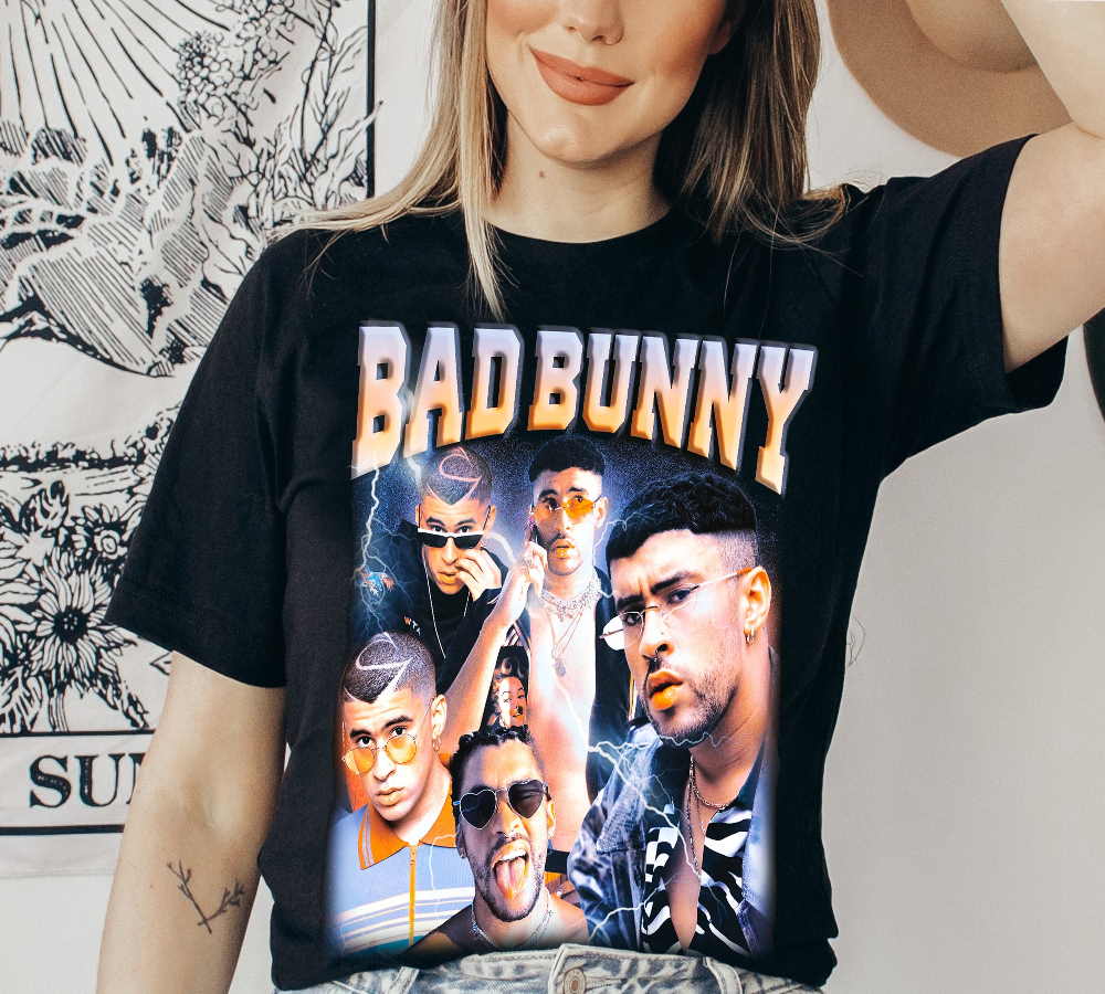 Bad Bunny Vintage Merch, Bad Bunny T Shirt